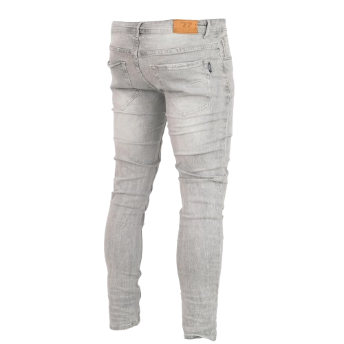 Men's grey denim jeans