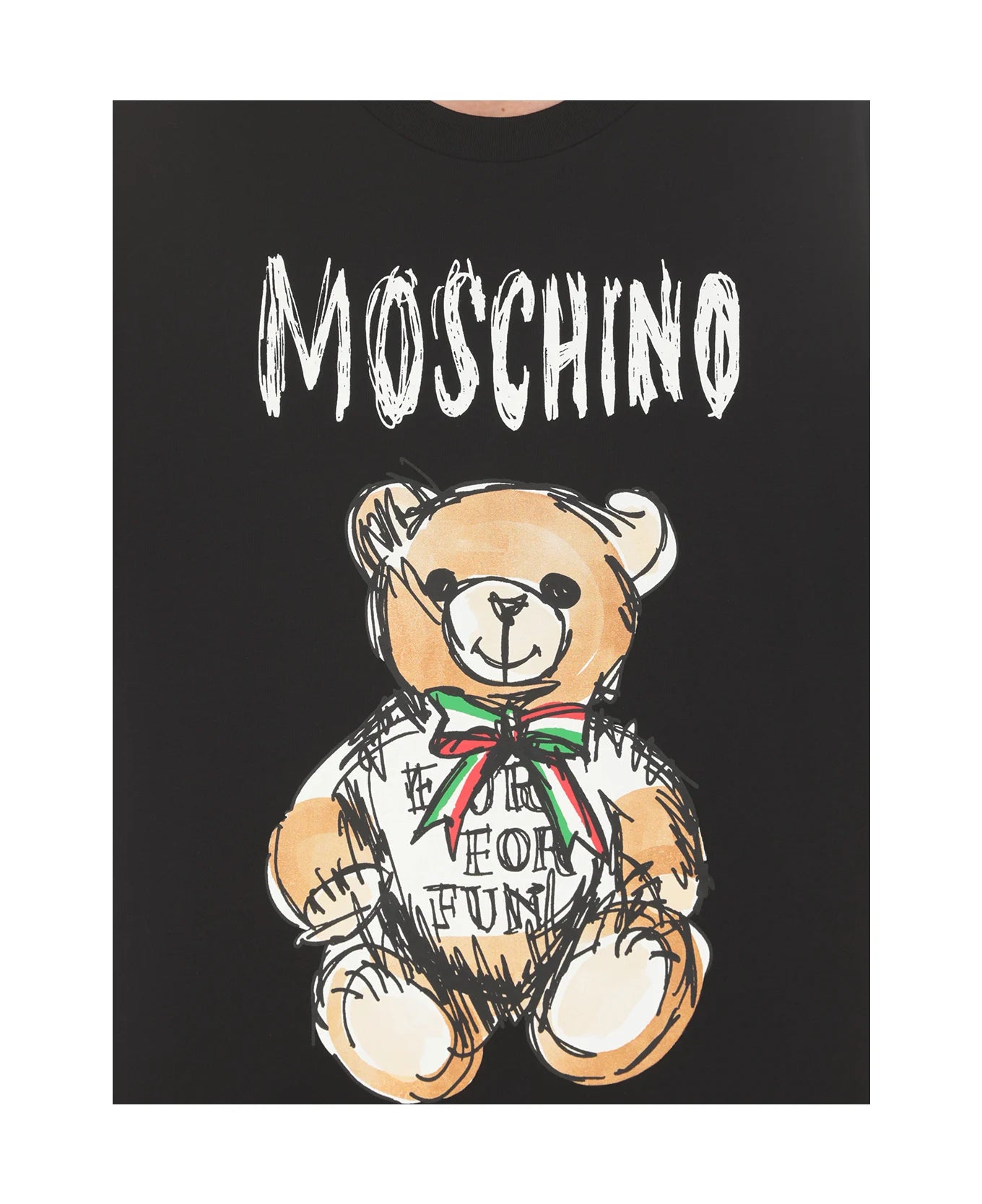 Black Moschino 'Teddy bear' T-shirt
