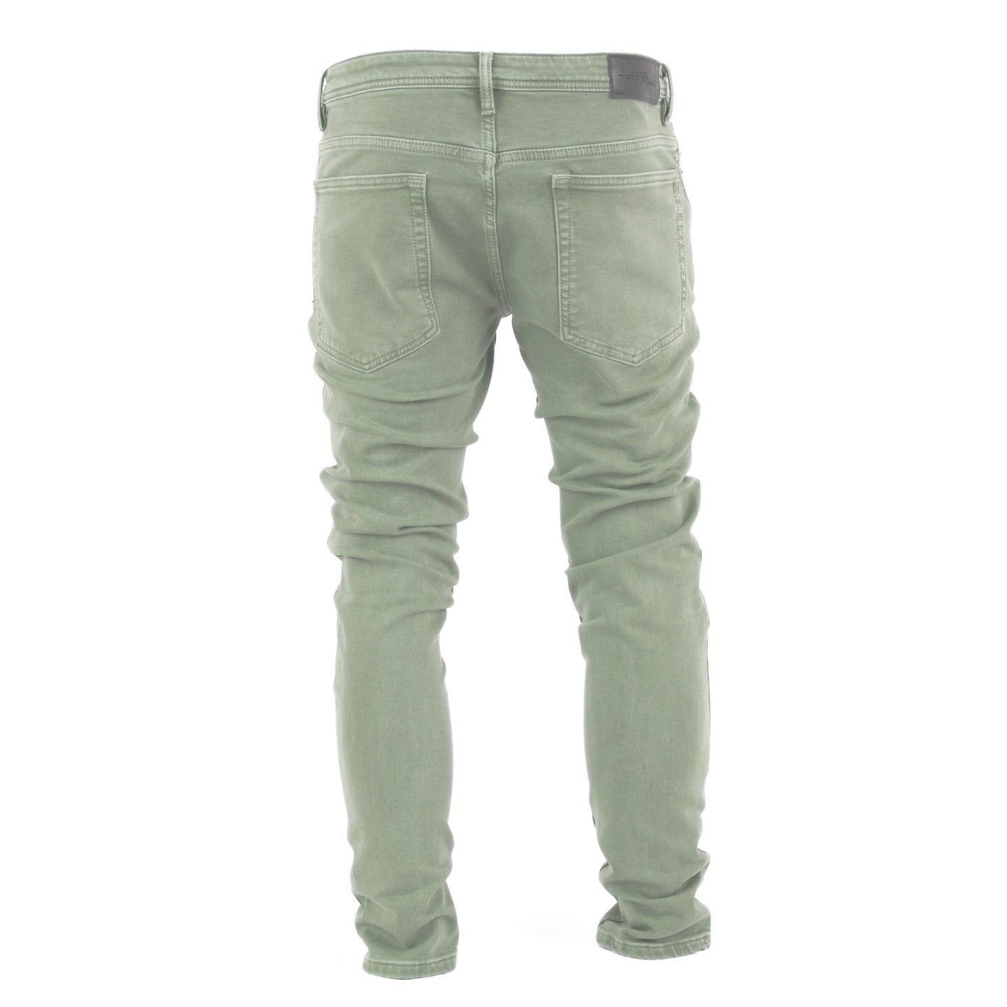 Men's Olive Slim Fit Tapered Pants