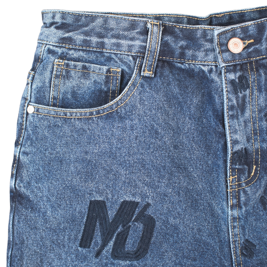 Urban Stamp Denim Shorts