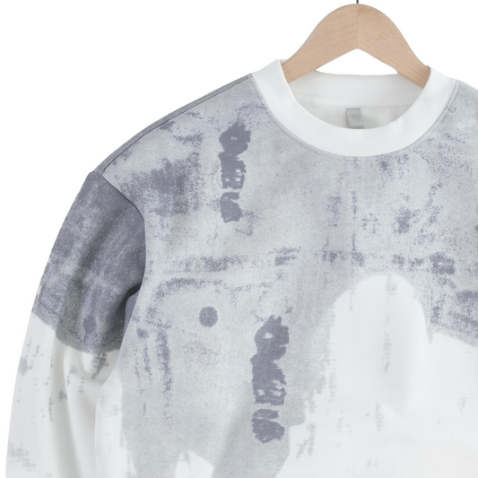 Men Faded Concrete Sweater