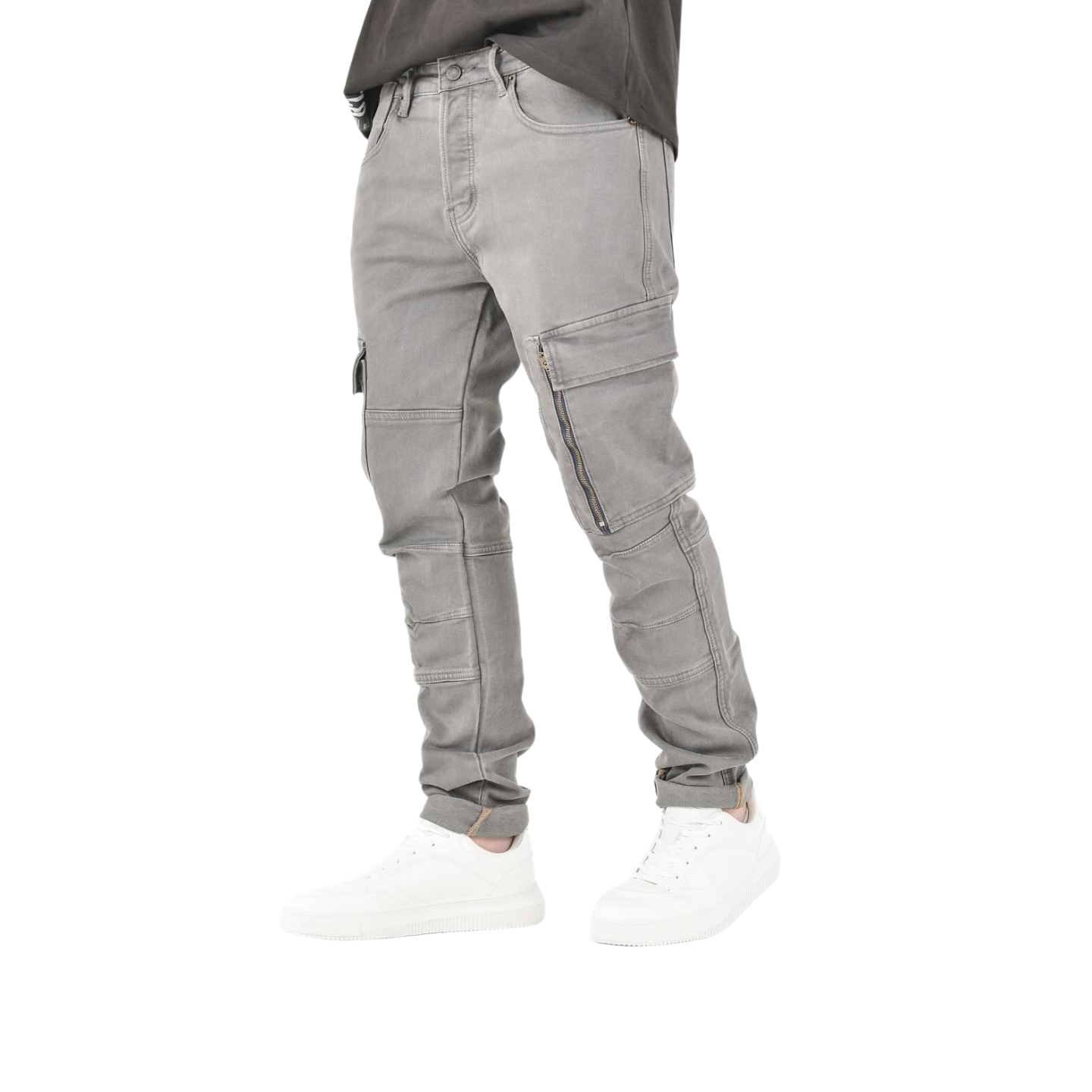 Men's Smokey Grey Cargo Jeans