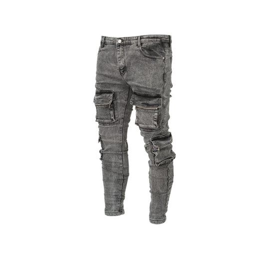 Men's Multi-Pocket Utility Jeans