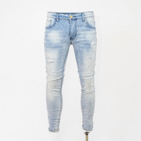 Men's Washed Ripped Jeans