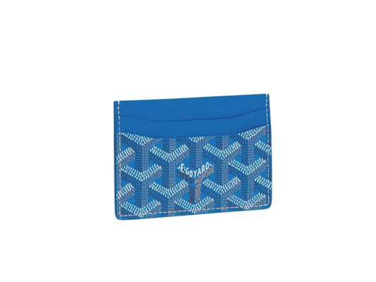 light blue Goyard Saint Sulpice Card Wallet