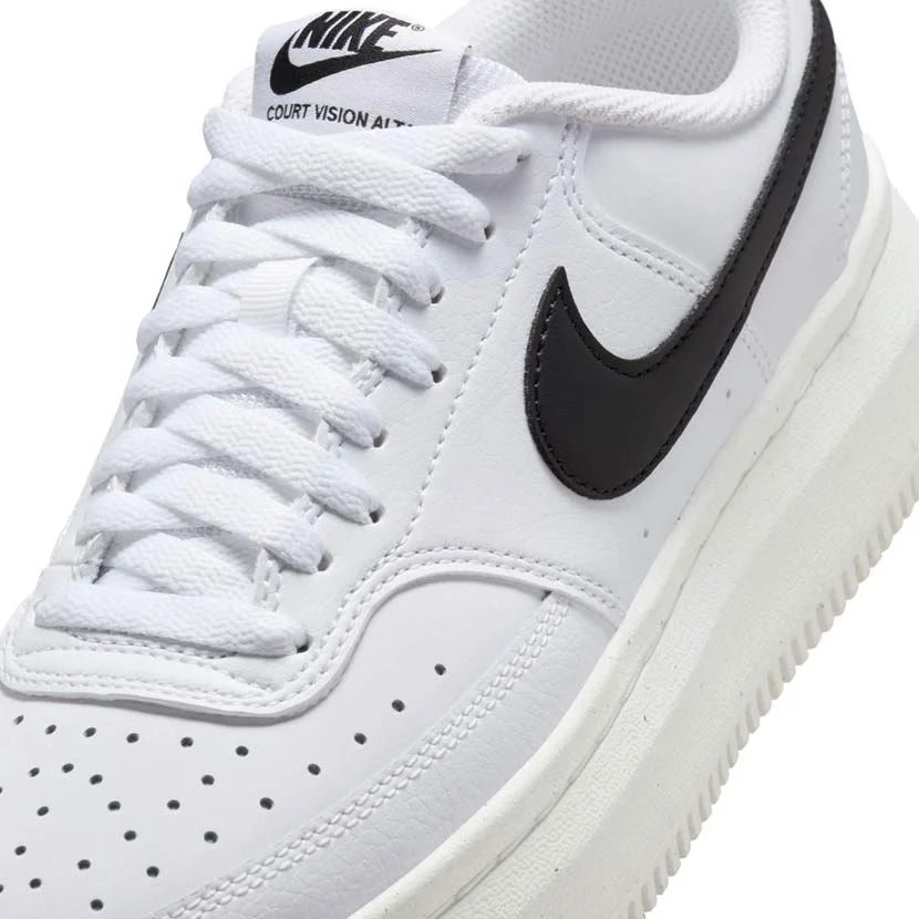 Women's Nike Court Vision Alta White/Black Sneakers