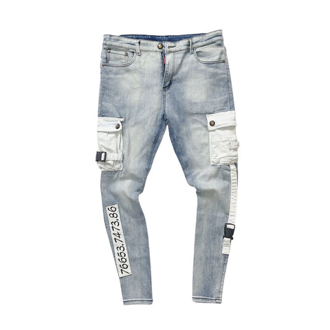 Men's side pocket denim jeans