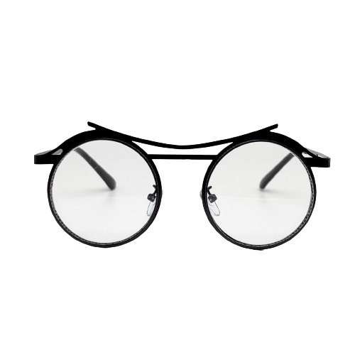 Black Round Frame Glasses