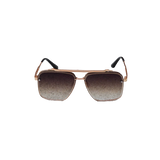 Men's Square Frameless two tone sunglasses