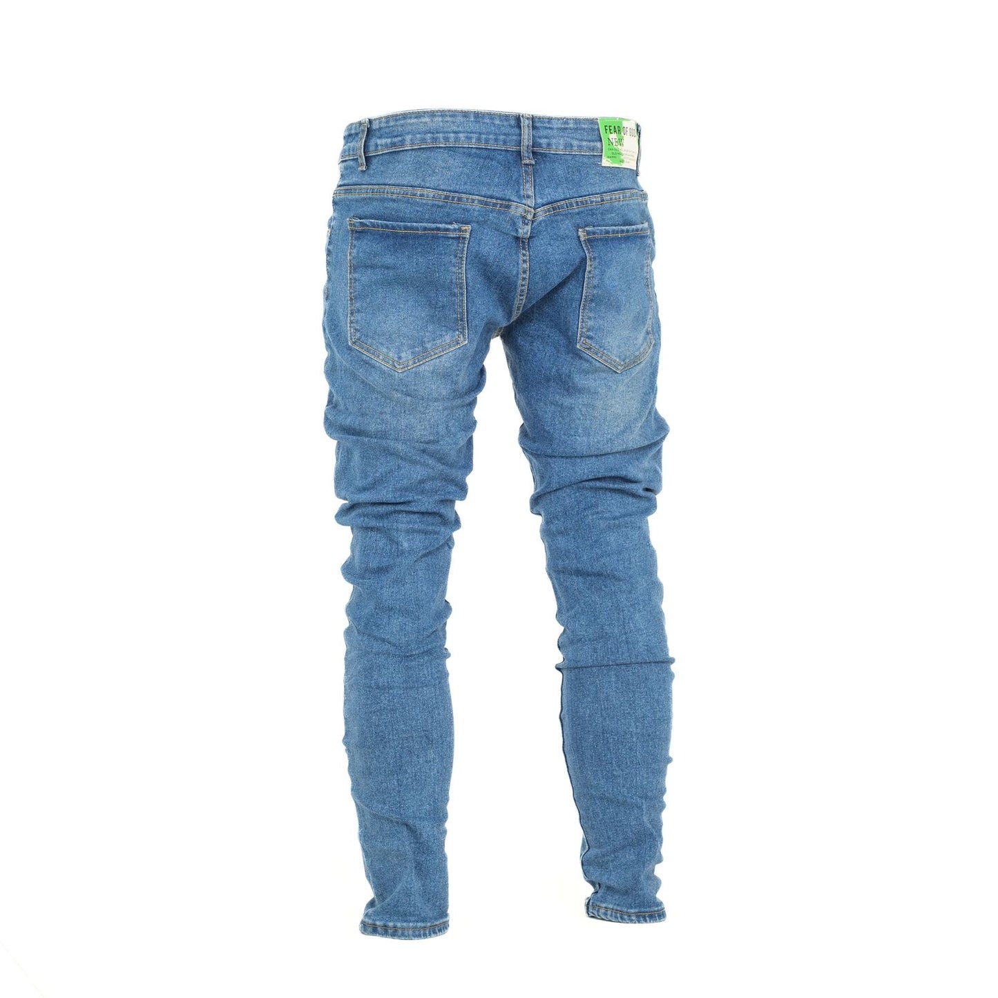 Denim Stitched Skinny Jeans