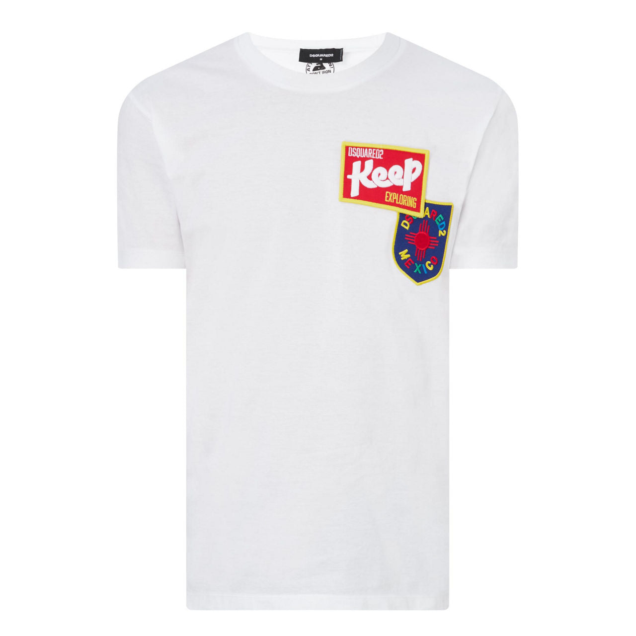 Men's dsquared2 logo-patch cotton t-shirt