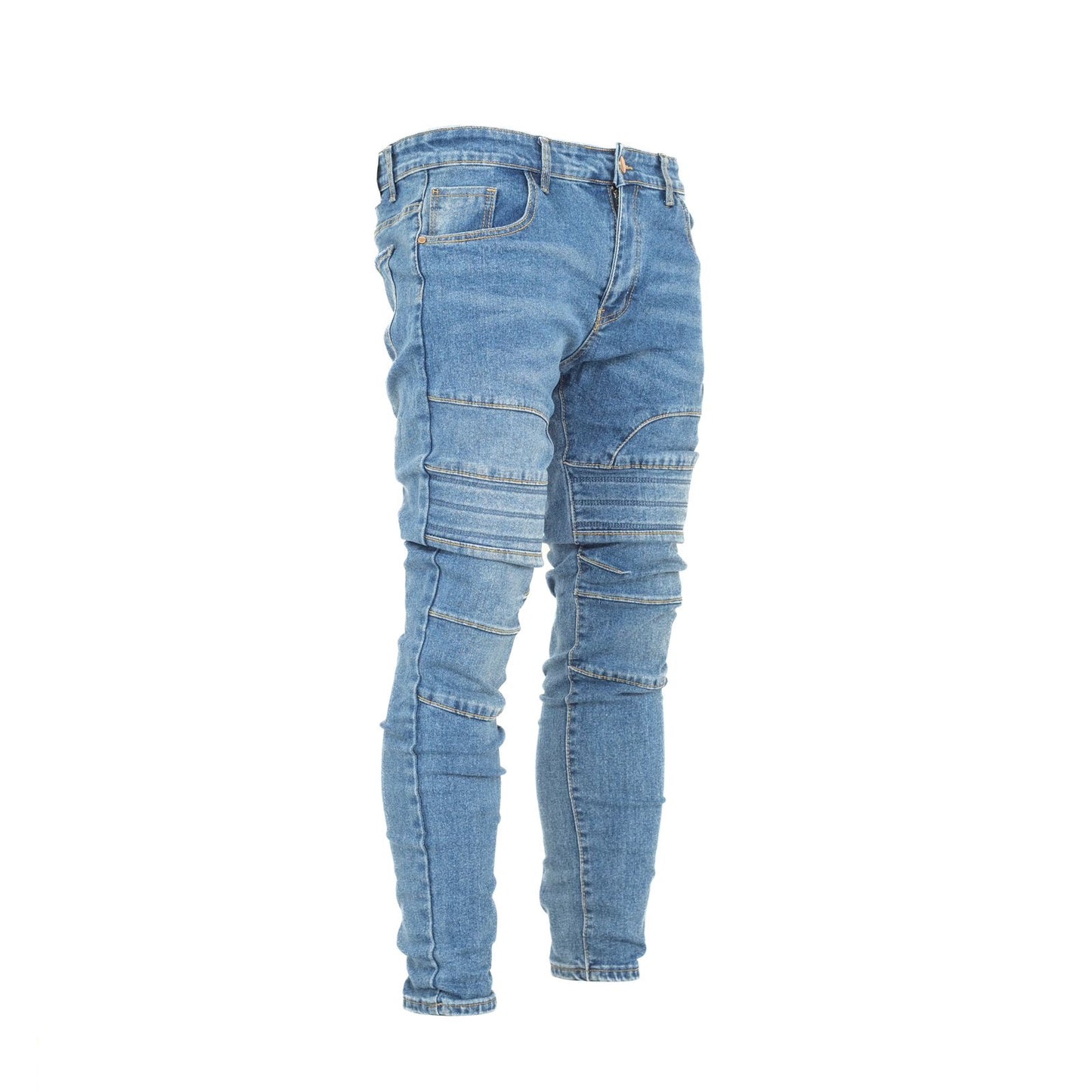 Denim Stitched Skinny Jeans