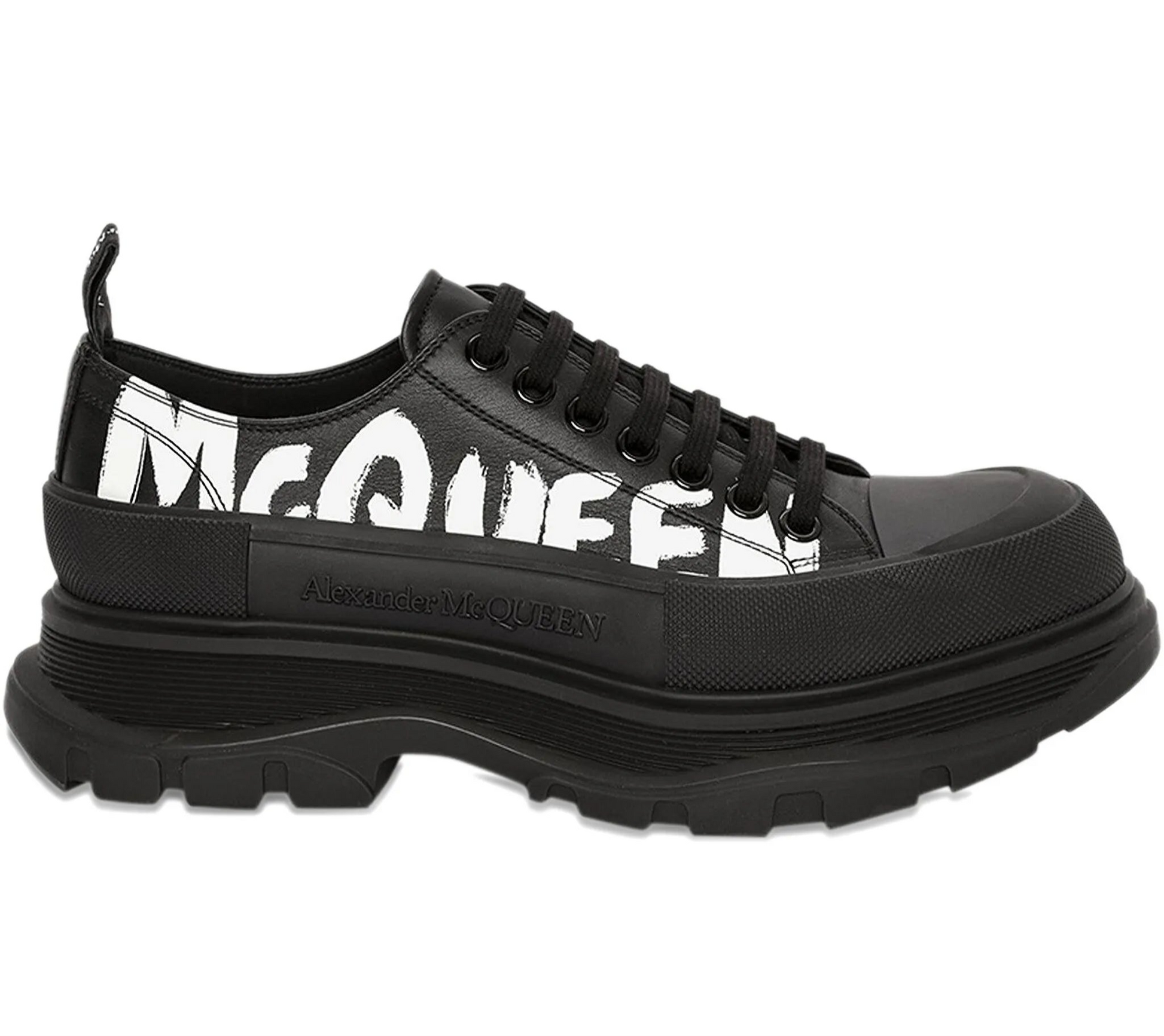 Alexander McQueen Tread Slick Black Sneakers – DC Desire Alexander McQueen Tread Slick Black Sneakers – DC Desire