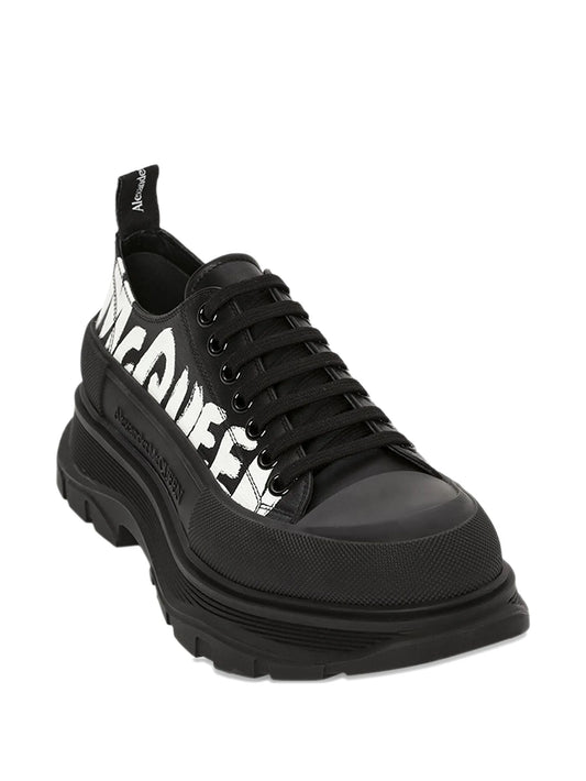 Alexander McQueen Tread Slick Black Sneakers