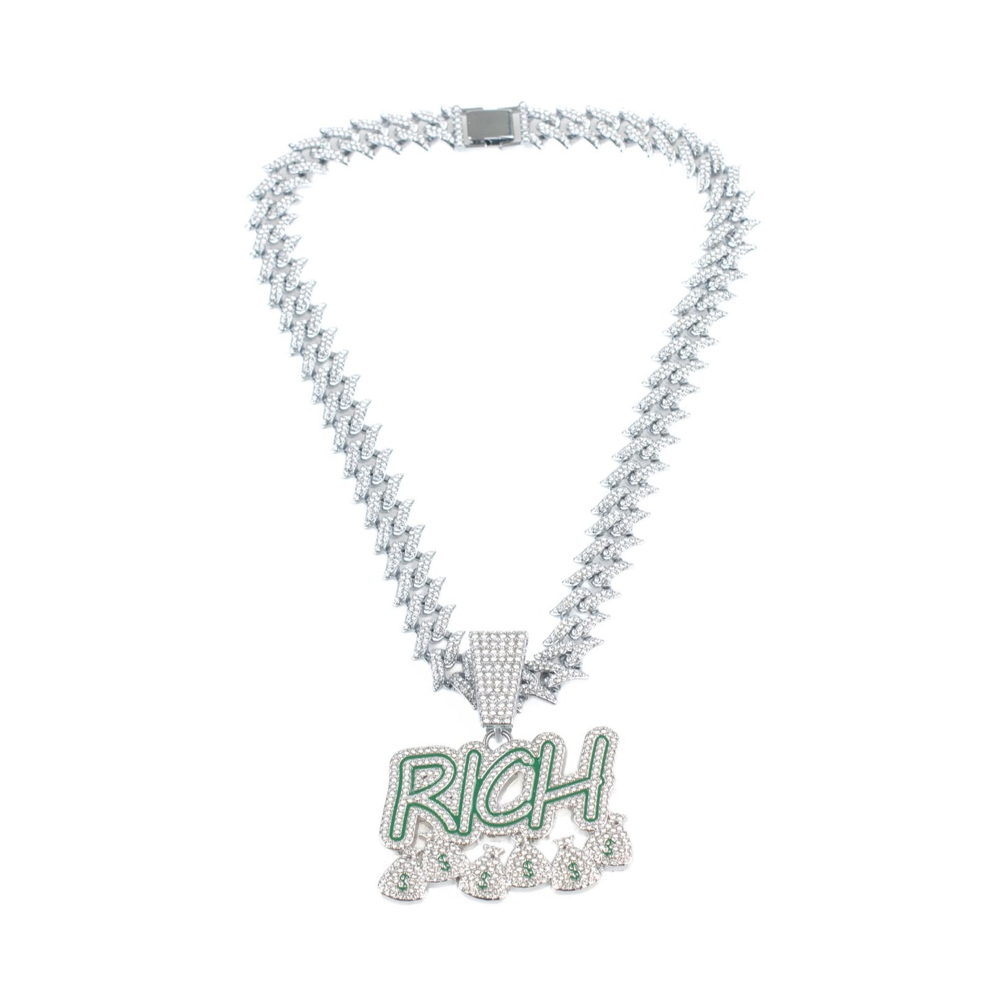 RICH Cuban Link Pendant Necklace