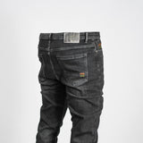 Men's Black Tapered Wash Jeans
