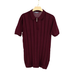 Solid Knit Polo Shirts
