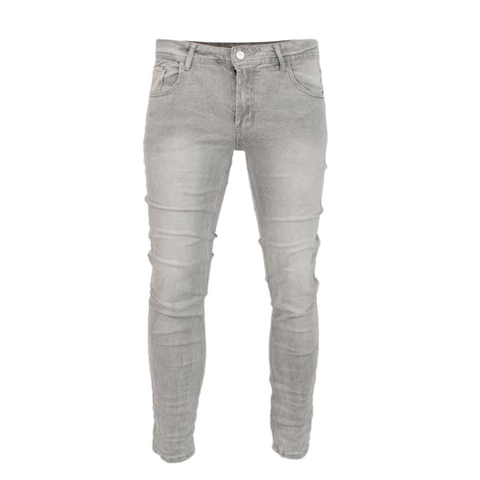 Men's grey denim jeans