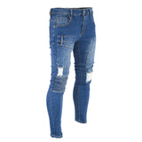 Men's Distressed Ripped denim jeans