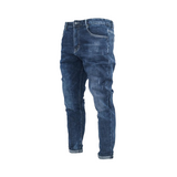 Navy Blue Straight Leg Denim Jeans