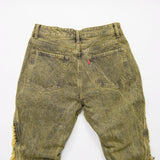 Dirty Green Washed Denim Jean