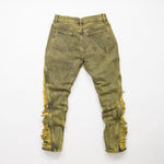 Dirty Green Washed Denim Jean