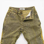 Dirty Green Washed Denim Jean