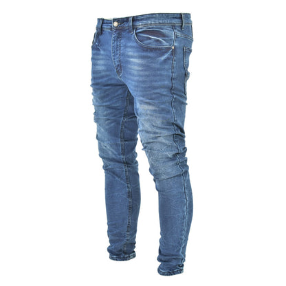 Men’s Slim Fit Washed Blue Jeans