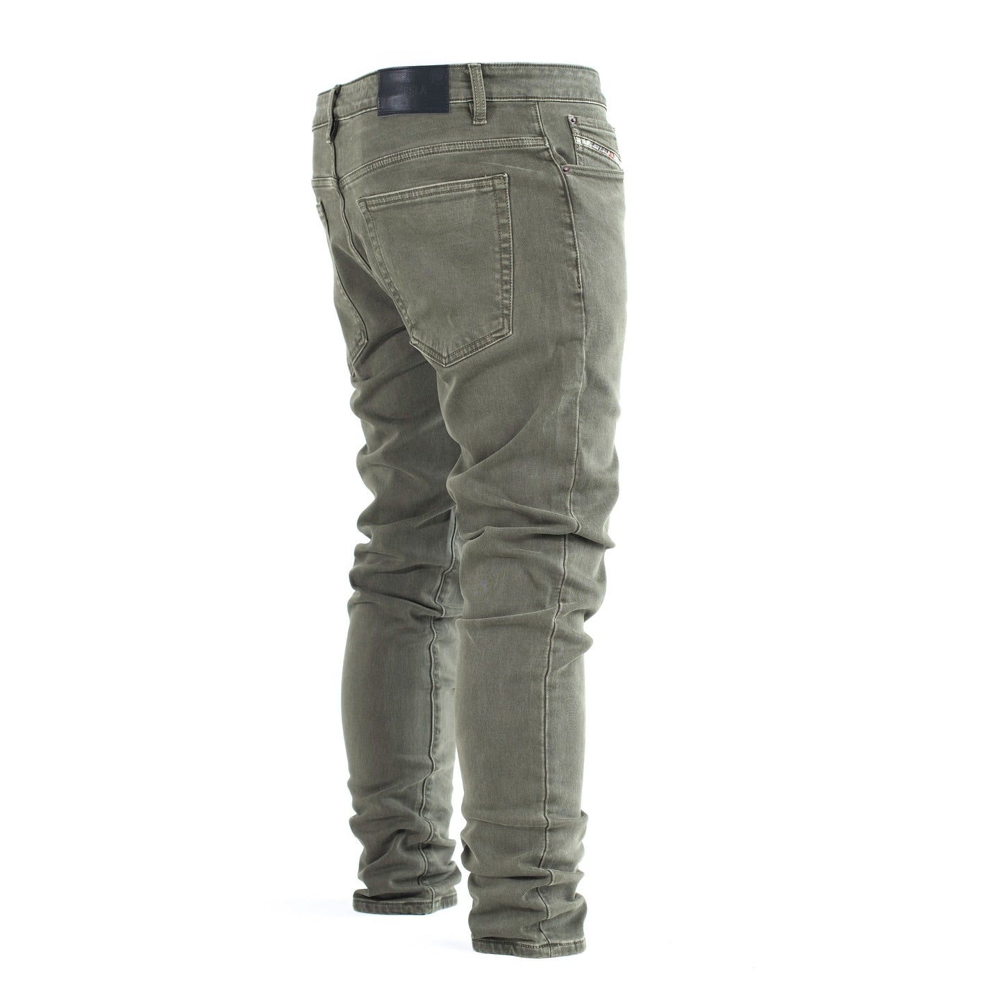 Men’s Olive Green Slim Fit Jeans