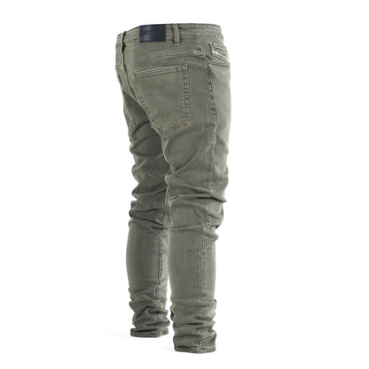 Men’s Olive Green Slim Fit Jeans