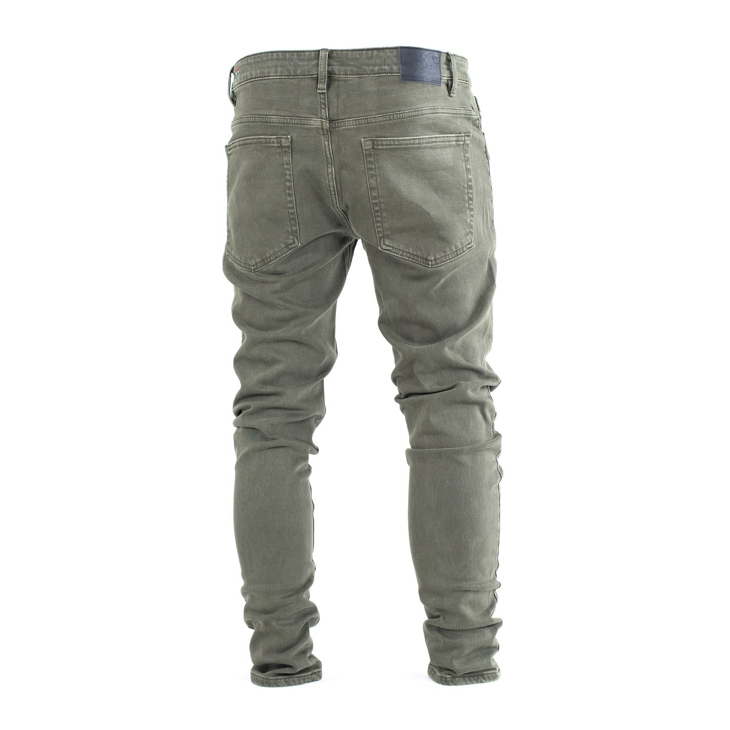 Men’s Olive Green Slim Fit Jeans