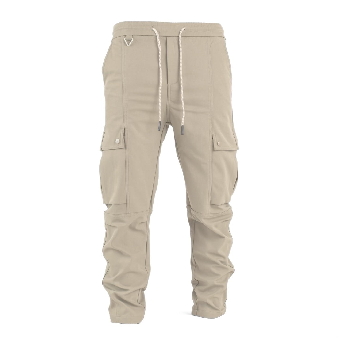 Beige Urban Utility Cargo Pants