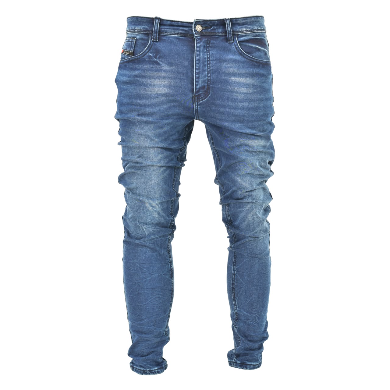 Men’s Slim Fit Washed Blue Jeans