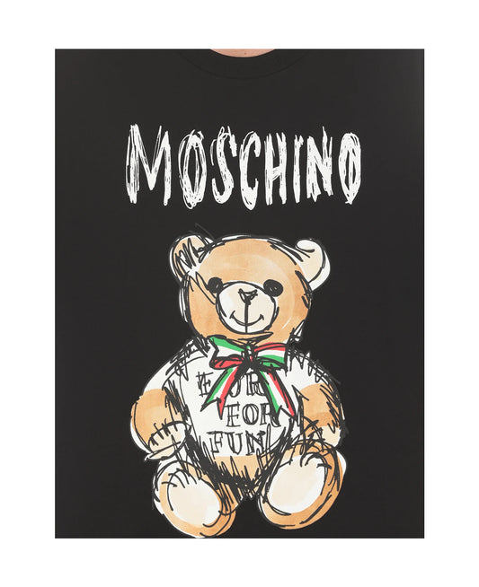 Black Moschino 'Teddy bear' T-shirt