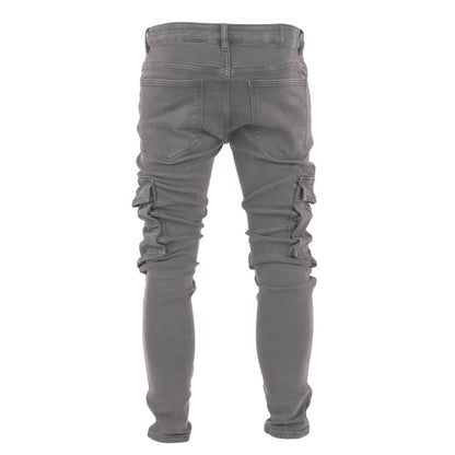 Charcoal Slim Cargo Pants