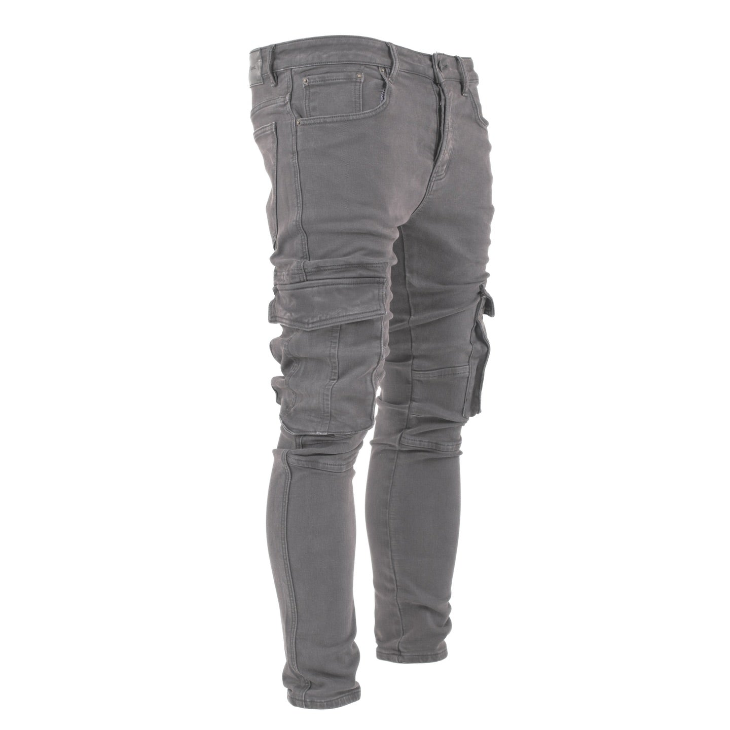 Charcoal Slim Cargo Pants