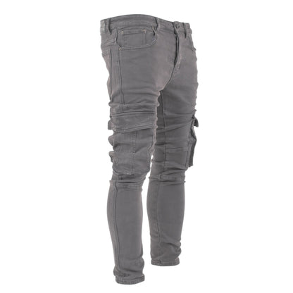 Charcoal Slim Cargo Pants
