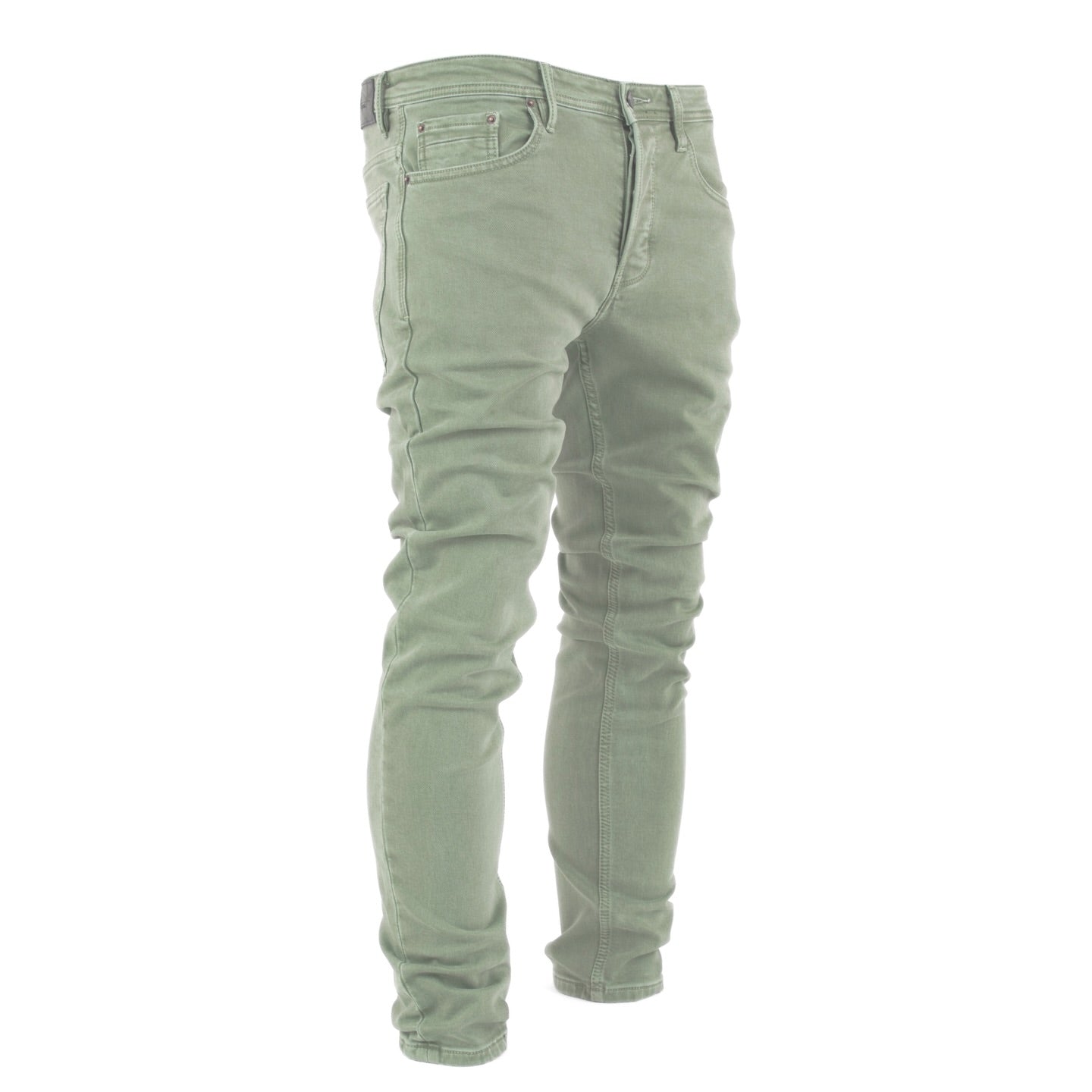 Men's Olive Slim Fit Tapered Pants