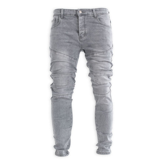 Men’s Grey 3D Panelled Jeans