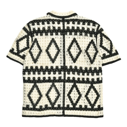 Men's Contrast Diamond Knit Shirt