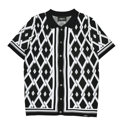 Midnight Geometry Knit Shirt