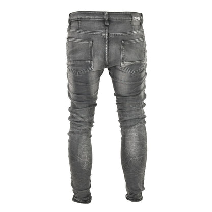 Men’s Charcoal Stacked Skinny Jeans