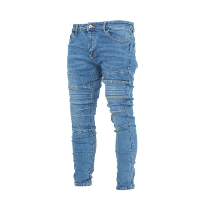 Denim Stitched Skinny Jeans