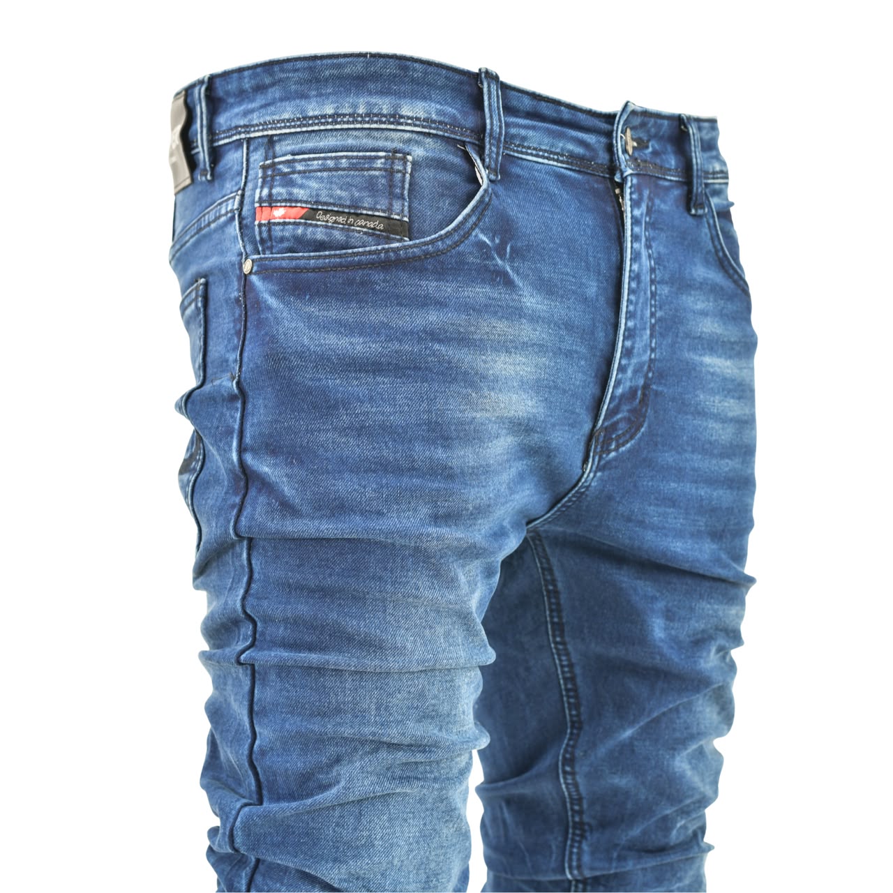 Men’s Slim Fit Washed Blue Jeans