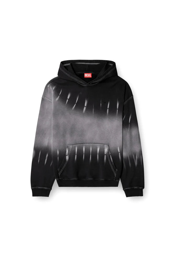 Diesel Black Tie-Dyed Men's Hoodie
