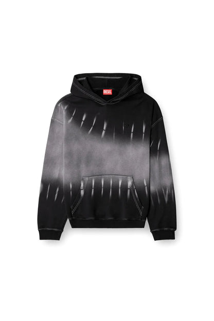 Diesel Black Tie-Dyed Men's Hoodie