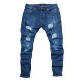 Men's denim ripped jeans