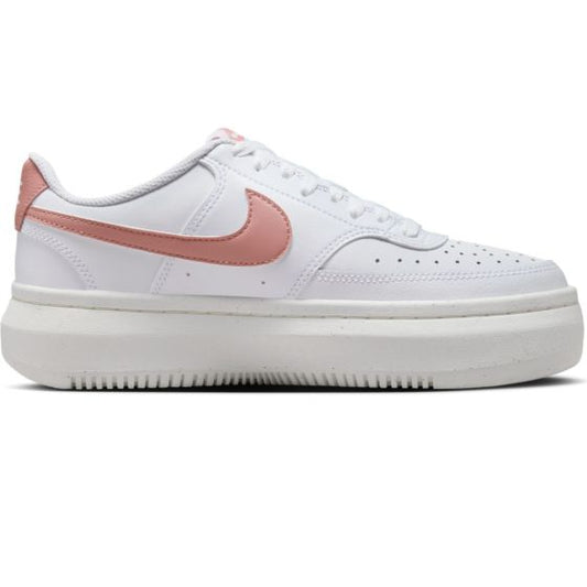 White/Pink Women's Nike Court Vision Alta Sneakers