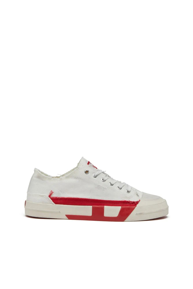 Diesel S-D-Verse Dirty effect White Sneakers