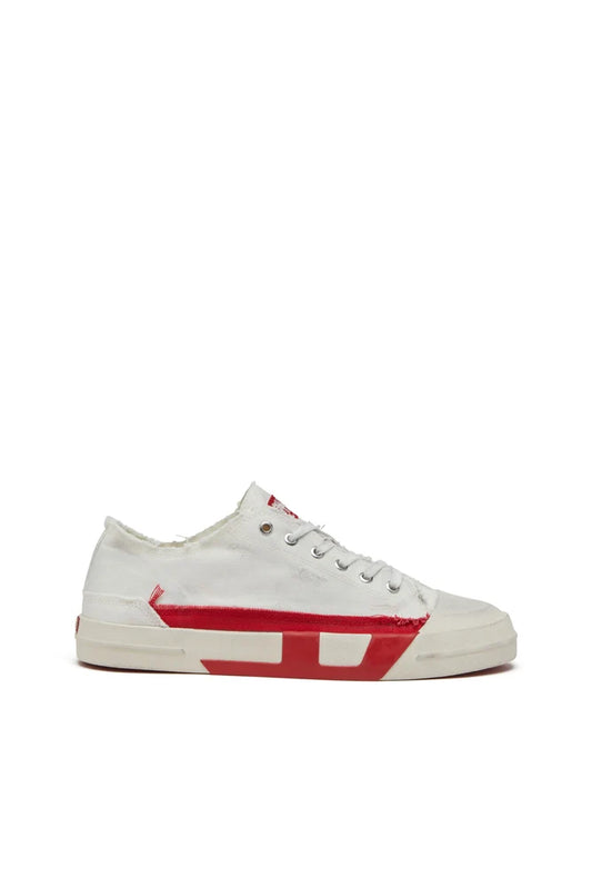 Diesel S-D-Verse Dirty effect White Sneakers